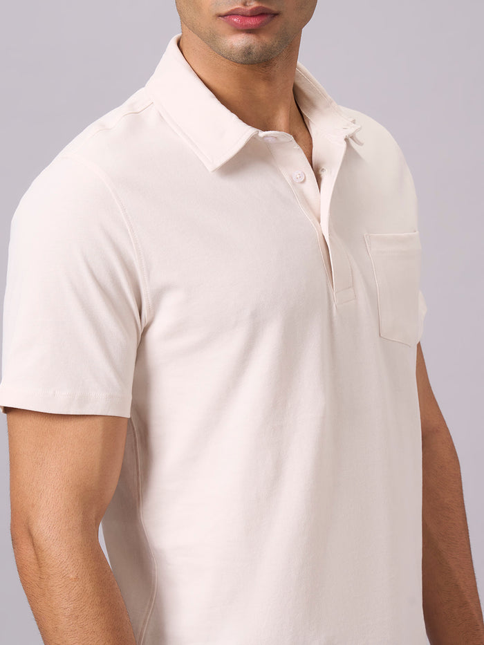 Men's 100% Organic Cotton Regular Fit Tshirt Natural
