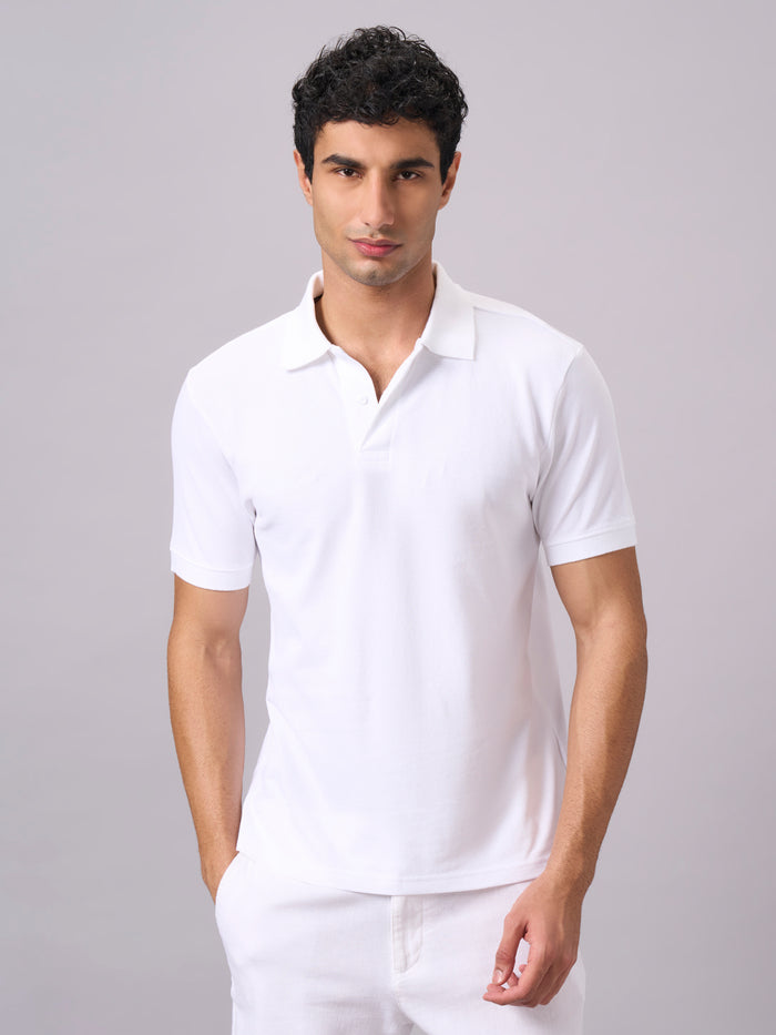 Men's 100% Organic Cotton Regular Fit Tshirt White