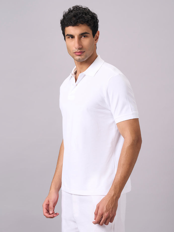 Men's 100% Organic Cotton Regular Fit Tshirt White