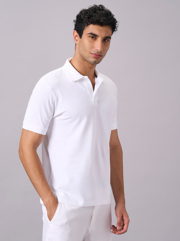 Men's 100% Organic Cotton Regular Fit Tshirt White
