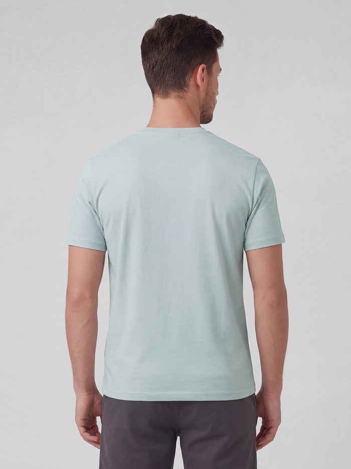 Men's 100% Organic Cotton Round Neck Regular Fit Graphic Tshirt Grey