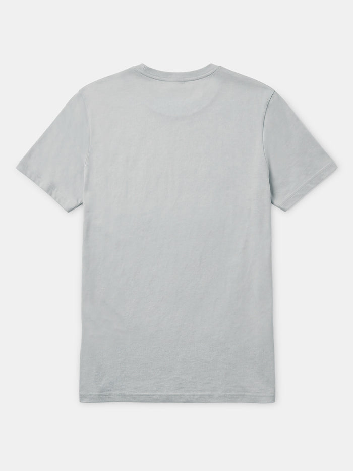 Men's 100% Organic Round Neck Cotton Regular Fit Graphic Tshirt Grey