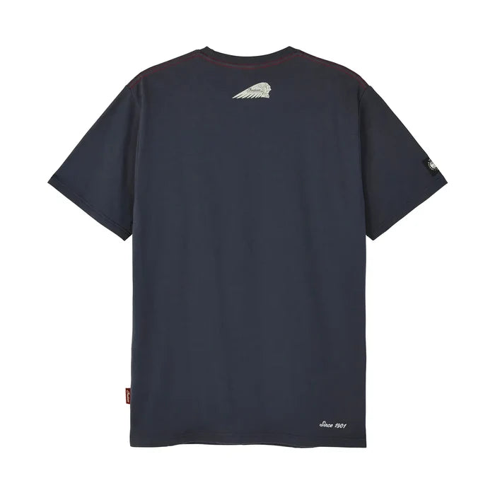 Men's 2 Color Script Logo T-Shirt, Navy