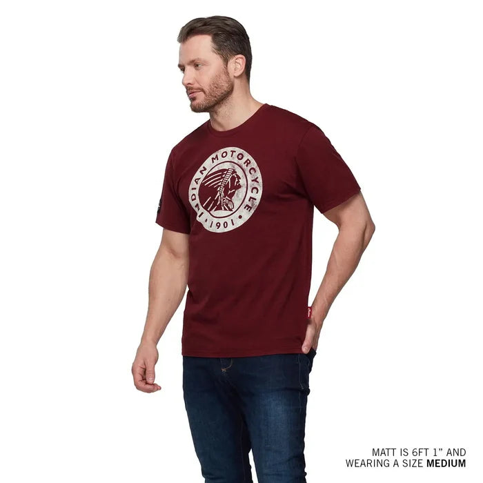 Men's Circle Headdress T-Shirt, Red