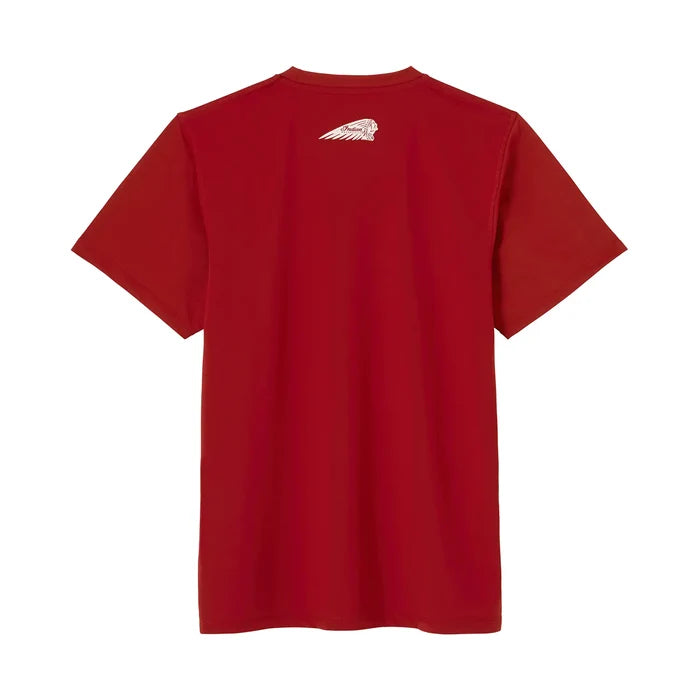 Men's Circle Script Indian Motorcycle T-Shirt, Red