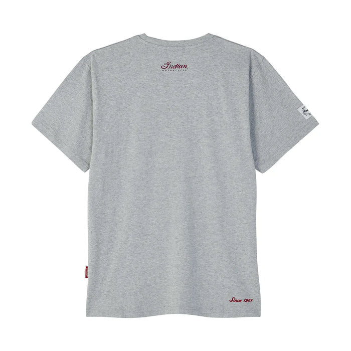 Men's Distressed Headdress Marl T-Shirt, Gray