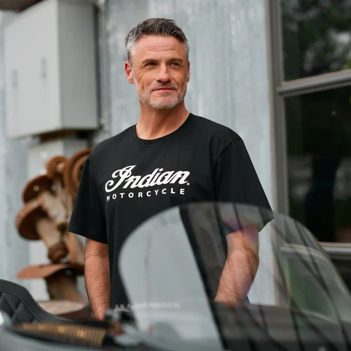 Men's Essential Script Logo T-Shirt, Black