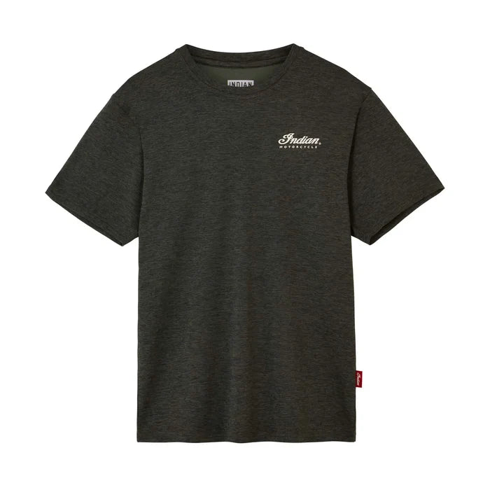 Men's Established Script Athlete T-Shirt, Khaki