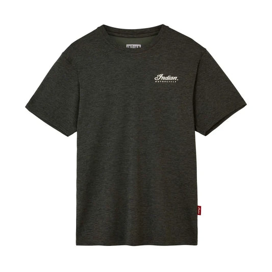 Men's Established Script Athlete T-Shirt, Khaki