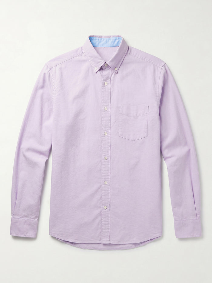 Men's Lilac Oxford 100% Cotton Regular Fit Shirt