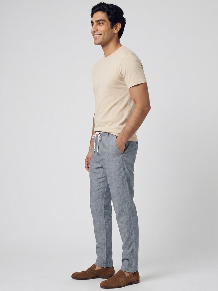 Men's Natural Cotton Bamboo Elastane Regular Fit Tshirt