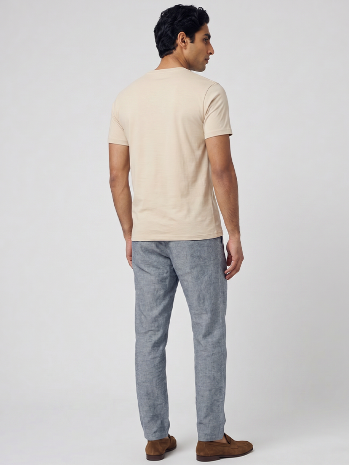 Men's Natural Cotton Bamboo Elastane Regular Fit Tshirt