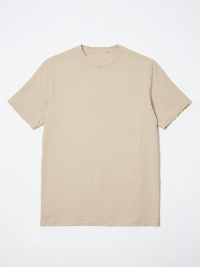 Men's Natural Cotton Bamboo Elastane Regular Fit Tshirt