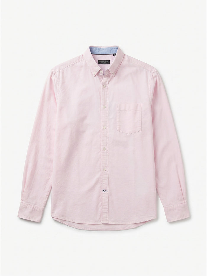 Men's Pink 100% Cotton Regular Fit Shirt