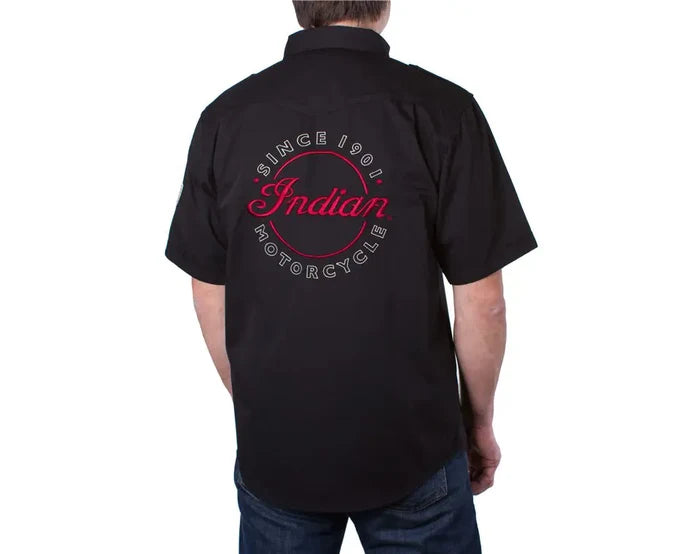 Men's Short-Sleeve Casual Shirt, Black