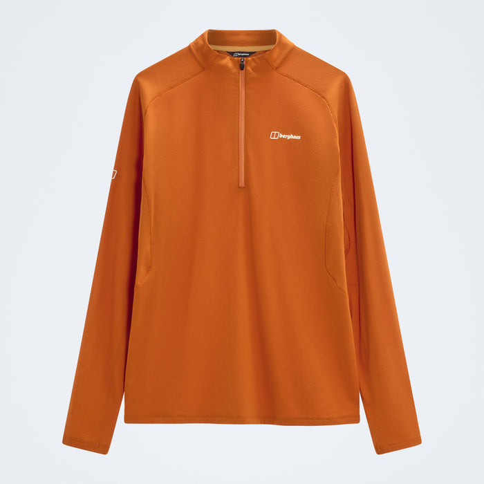 Men's Theralite Half Zip Tech Tee - Blazing Fire