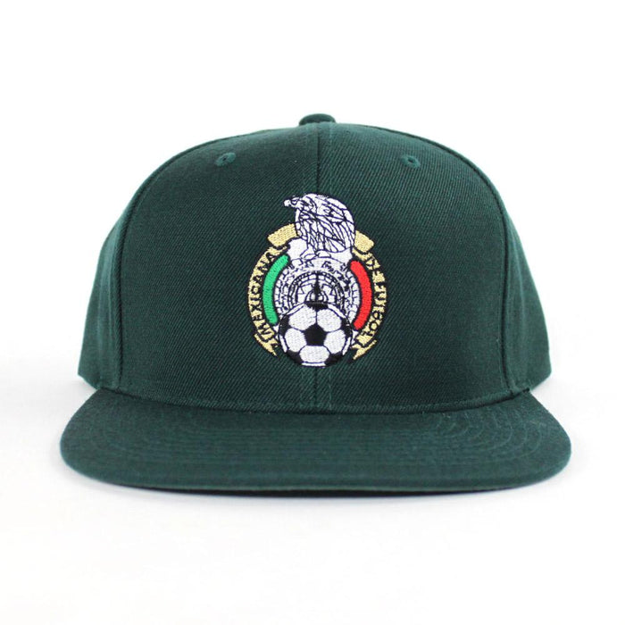 Mexico Crest Snapback Hat (Green Green Under Brim)