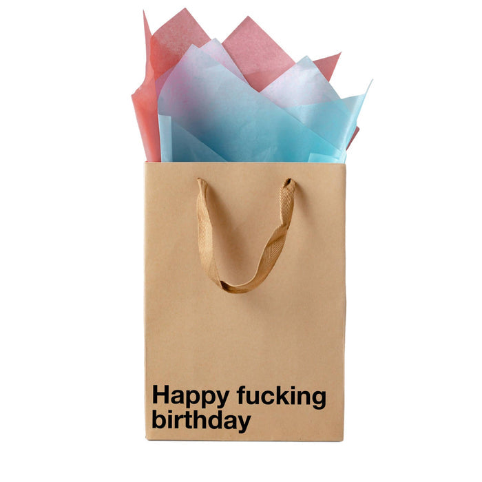 MilkToast Brands - "Happy f•cking birthday" Funny Gift Bag