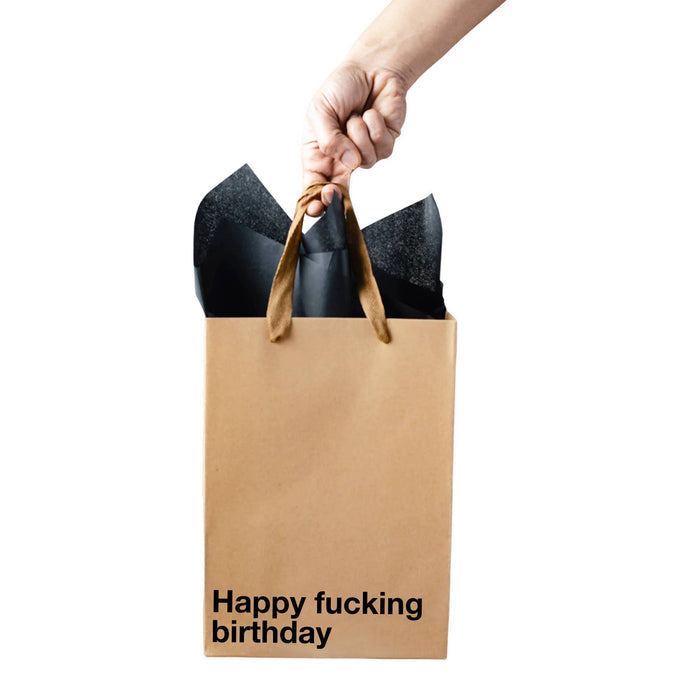 MilkToast Brands - "Happy f•cking birthday" Funny Gift Bag