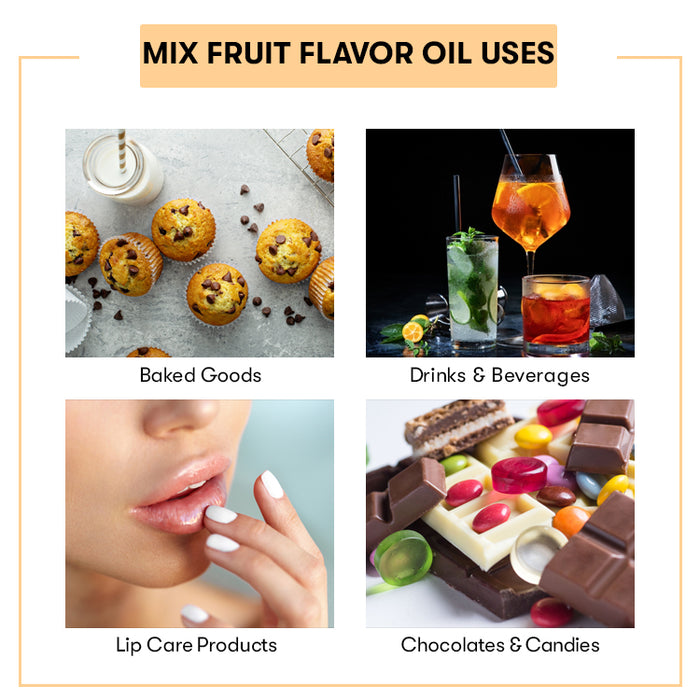 Mix Fruit Flavor Oil uses