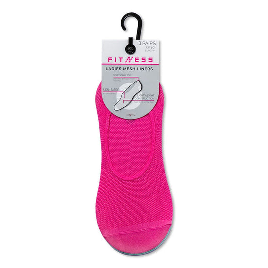 Mixed 3 Pack Ladies Fitness Socks 329714-MIXED