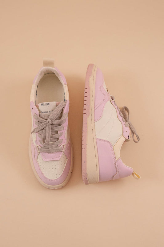 90s Inspired Court Sneakers for Women- Blush Pink Women's Sneakers- Designer Inspired Pink Tennis Shoes