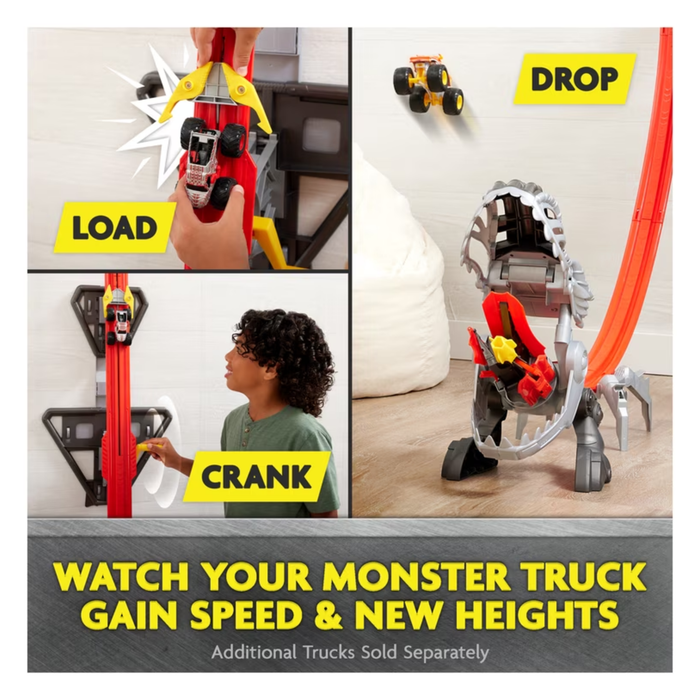 Monster Jam ThunderROARus Drop Playset with Exclusive Monster Truck, Over 6 Feet Tall