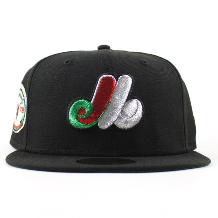 Montreal Expos 1978 All Star Game New Era Fitted 59Fifty Hat (Black Green Underbrim)