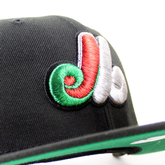 Montreal Expos 1978 All Star Game New Era Fitted 59Fifty Hat (Black Green Underbrim)