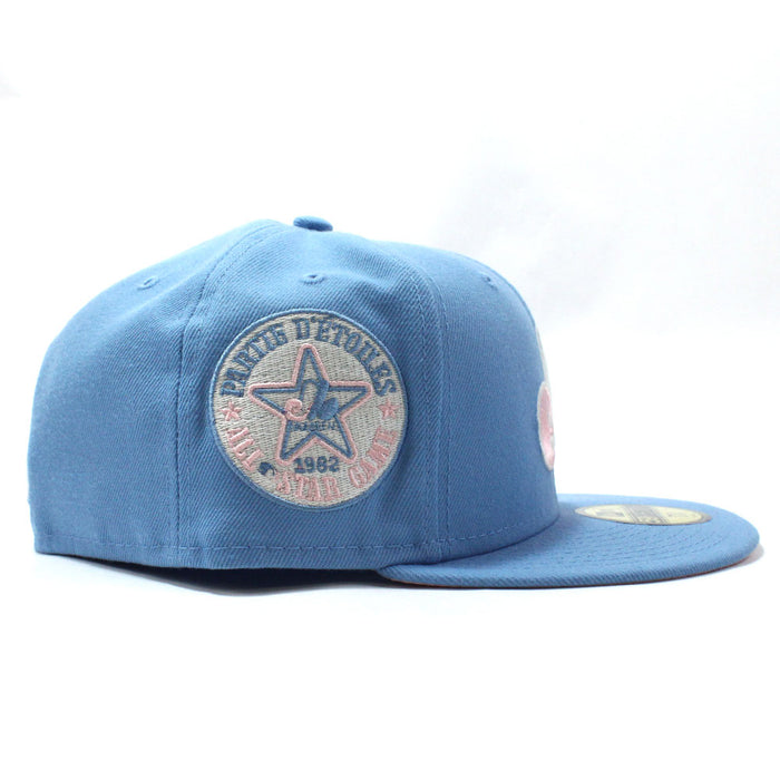 Montreal Expos All Star Game 1982 New Era Fitted 59Fifty Hat (Blue Pink Under Brim)