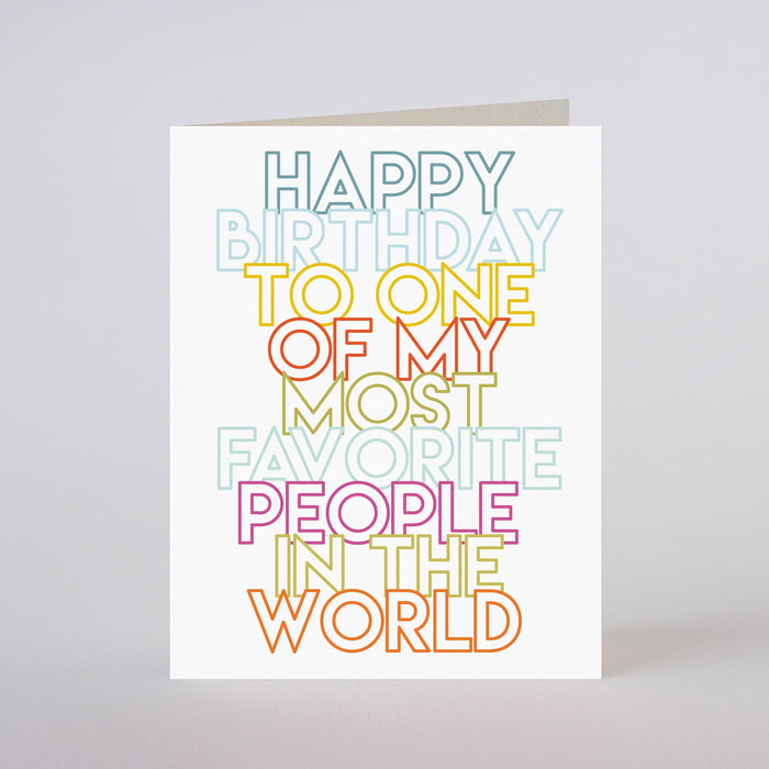 Most Favorite Birthday Card