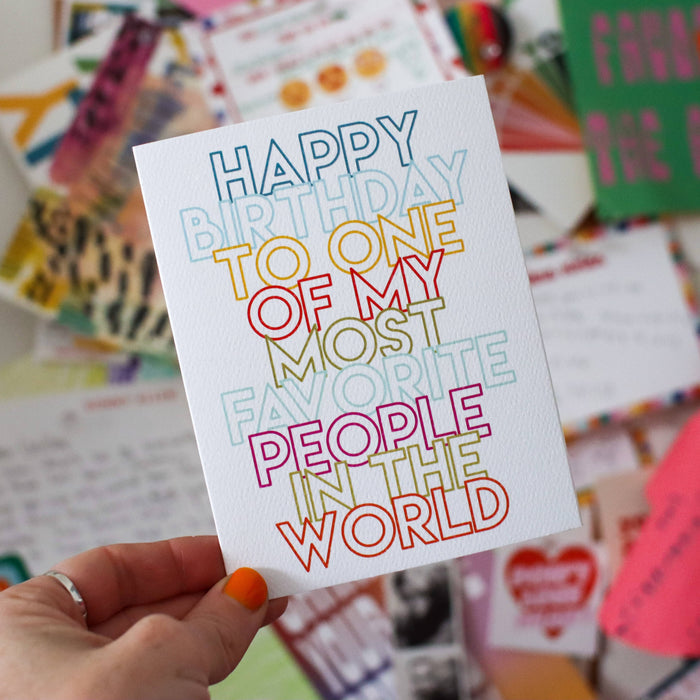 Most Favorite Birthday Card
