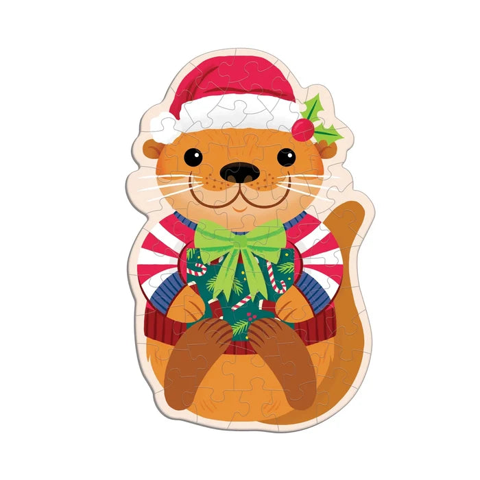 Mudpuppy Scratch & Sniff 48 Piece Mini Puzzle: Cinnamon Otter
