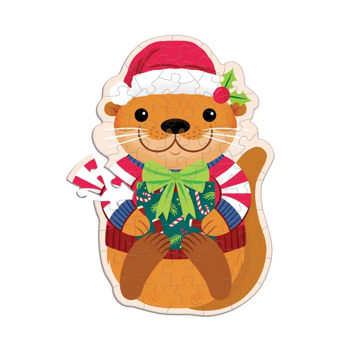 Mudpuppy Scratch & Sniff 48 Piece Mini Puzzle: Cinnamon Otter