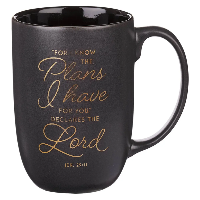 Mug Black/Gray I Know the Plans Jer. 29:11