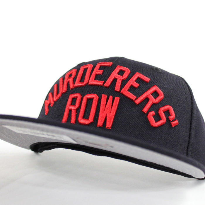 MURDERERS ROW New York Yankees New Era 59Fifty Fitted Hat (Navy Red Gray Under Brim)