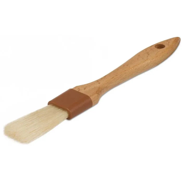 Natural Boar Bristle Pastry Brush - 1 inch Wide