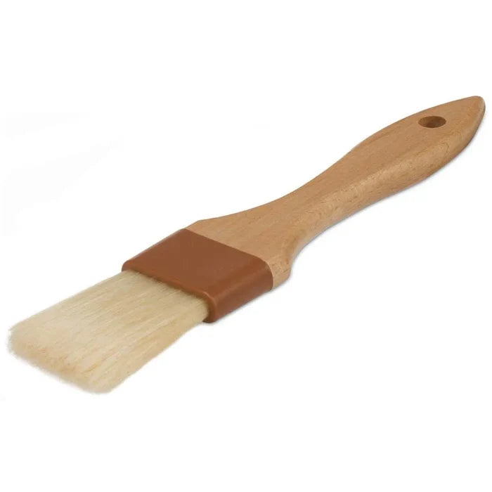 Natural Boar Bristle Pastry Brush - 1 inch Wide
