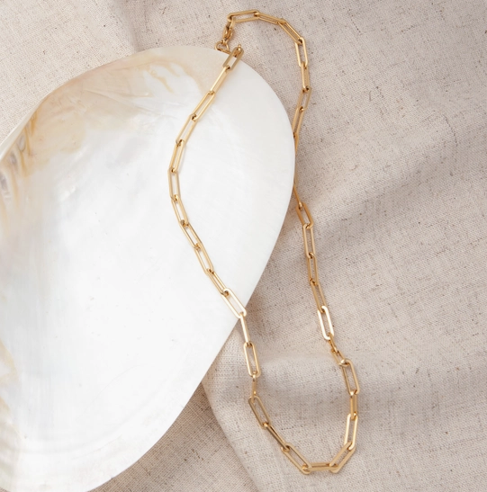 Necklace-Gold Foxy- 18"