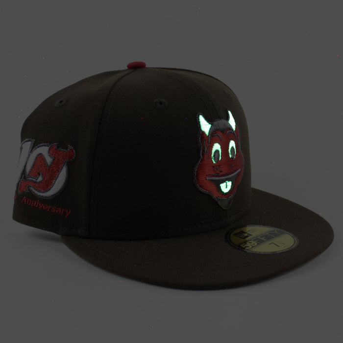 New Jersey Devils 10th Anniversary New Era 59Fifty Fitted Hat (Walnut Gray Under Brim)