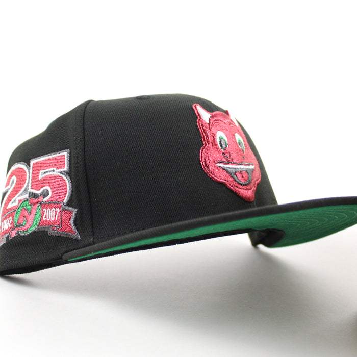 New Jersey Devils 25th Anniversary New Era 59Fifty Fitted Hat (Black Green Under Brim)