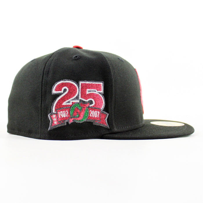 New Jersey Devils 25th Anniversary New Era 59Fifty Fitted Hat (Black Green Under Brim)