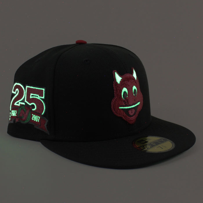 New Jersey Devils 25th Anniversary New Era 59Fifty Fitted Hat (Black Green Under Brim)