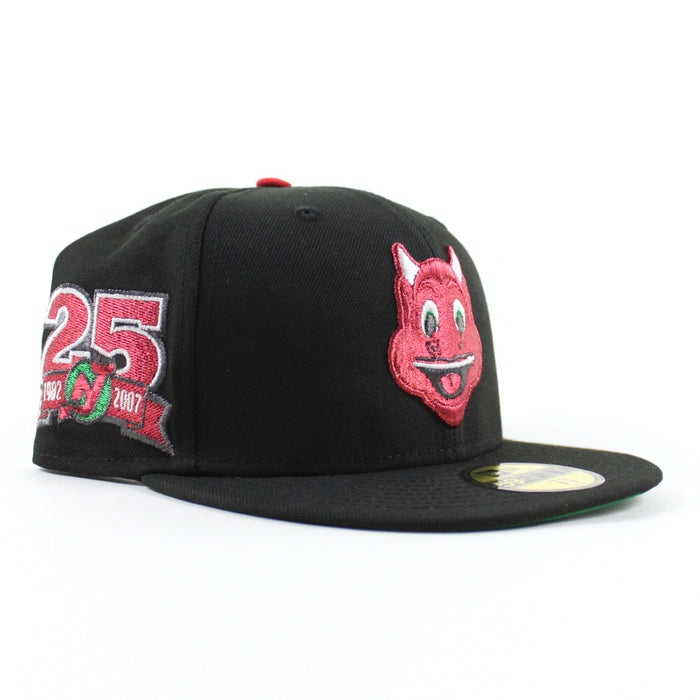 New Jersey Devils 25th Anniversary New Era 59Fifty Fitted Hat (Black Green Under Brim)