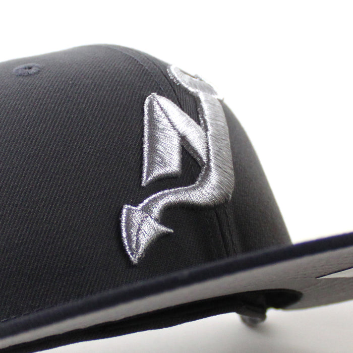 New Jersey Devils 35 Years New Era 59Fifty Fitted Hat (Graphite Gray Navy Under Brim)