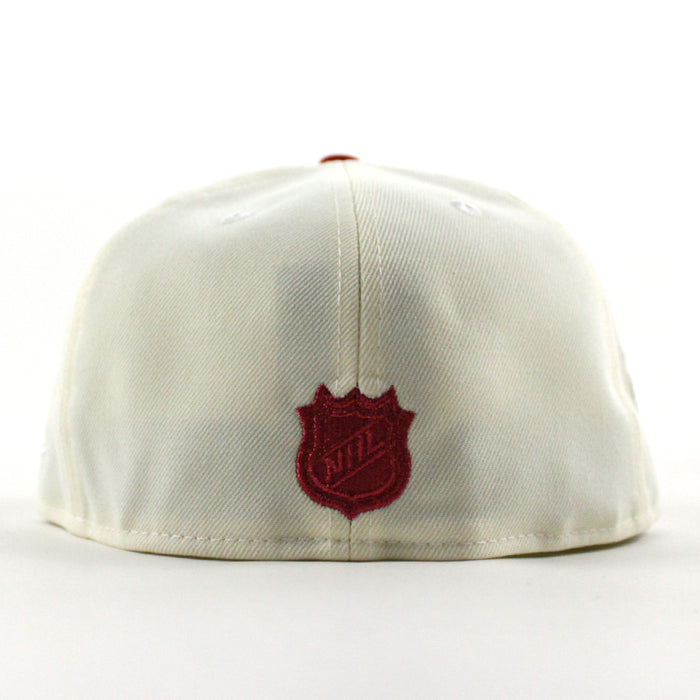 New Jersey Devils Devil Patch New Era 59Fifty Fitted Hat (Chrome White Dark Green Gray Under Brim)
