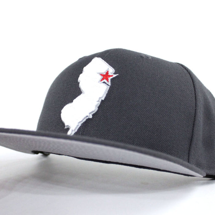 New Jersey State New Era 59Fifty Fitted Hat (Dark Gray Gray Under Brim)