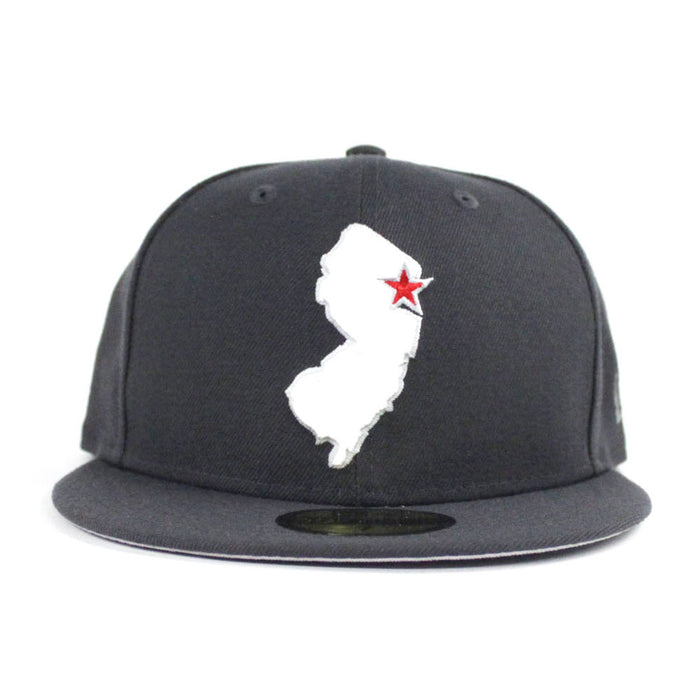 New Jersey State New Era 59Fifty Fitted Hat (Dark Gray Gray Under Brim)