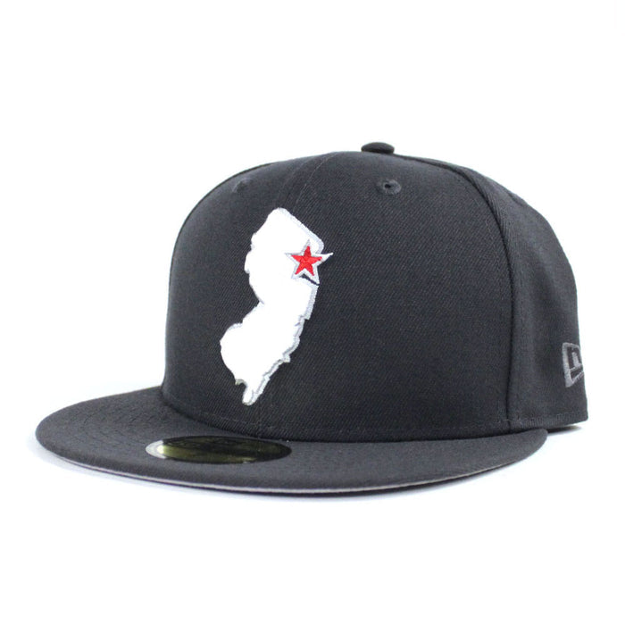 New Jersey State New Era 59Fifty Fitted Hat (Dark Gray Gray Under Brim)