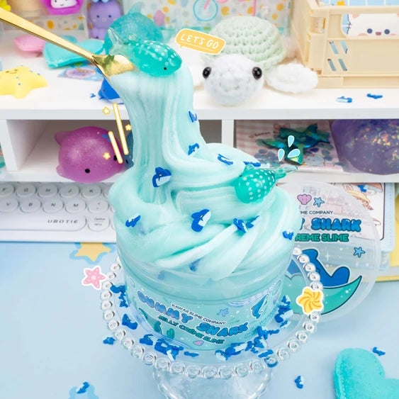 *NEW* Kawaii Slime Company Gummy Shark Jelly Creme Signature Dome™ Slime